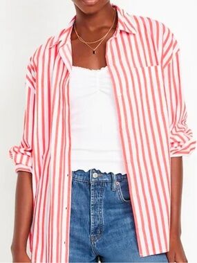 Red Stripe Shirt ✨NWOT✨